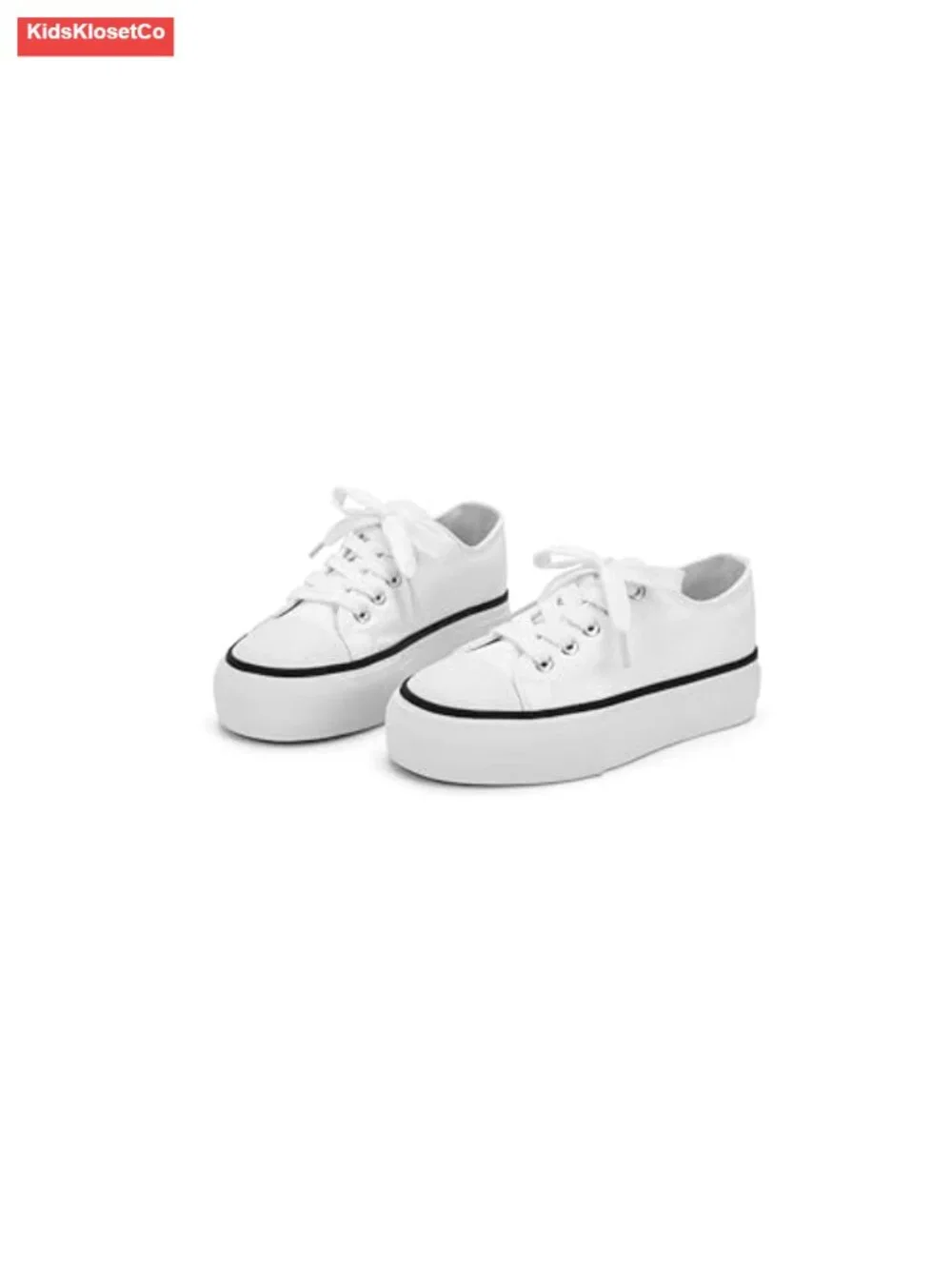 Canvas Platform Sneakers Lace-up Low Top & High Top Non-Slip